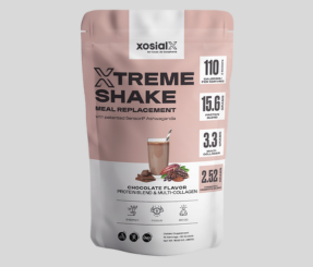 Chocolate XTREME SHAKE w/Sensoril® Ashwagandha PROTEIN & MULTI-COLLAGEN (15 servings, 2 scoops per serving, VAT Included)